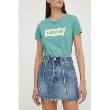 Levi's fusta jeans mini, creion