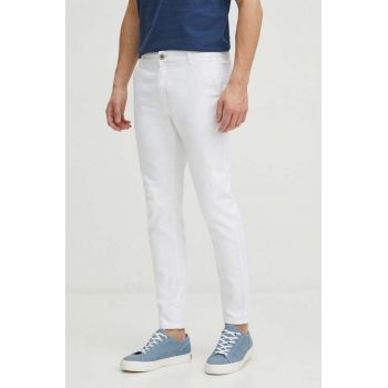 Medicine jeansi barbati, culoarea alb de firma originali
