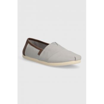 Toms espadrile Alpargata culoarea gri, 10020888