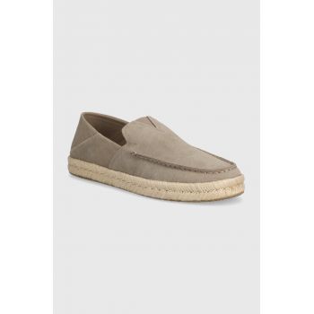 Toms espadrile din piele intoarsa Alonso Loafer Rope culoarea bej, 10020865 de firma originale