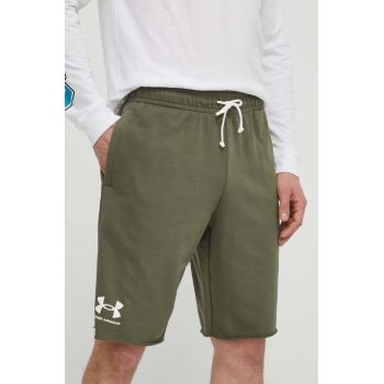 Under Armour pantaloni scurti barbati, culoarea verde