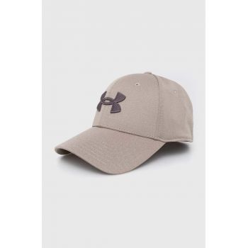 Under Armour sapca culoarea bej, cu imprimeu