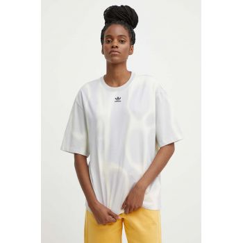 adidas Originals tricou din bumbac femei, culoarea gri, IU2481 de firma original