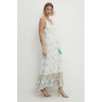 Answear Lab rochie culoarea turcoaz, maxi, evazati ieftina