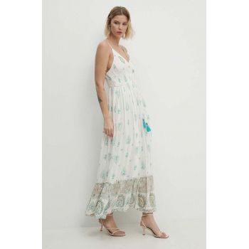 Answear Lab rochie culoarea turcoaz, maxi, evazati de firma originala