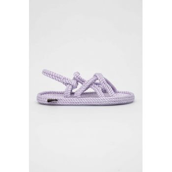 Bohonomad sandale Bodrum femei, culoarea violet, BOD.0080.WRS de firma originale