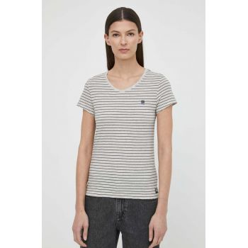 G-Star Raw tricou din bumbac femei, culoarea gri ieftin