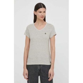 G-Star Raw tricou din bumbac femei, culoarea gri ieftin