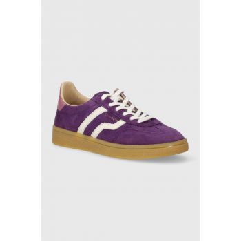 Gant sneakers din piele intoarsă Cuzima culoarea violet, 28533550.G507 de firma originali
