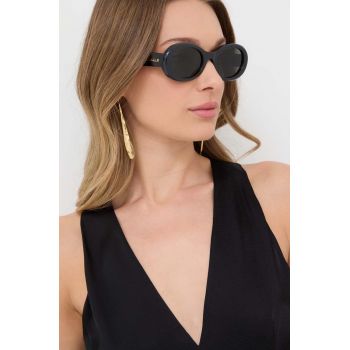 Gucci ochelari de soare femei, culoarea negru