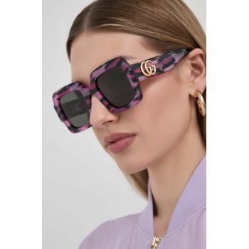 Gucci ochelari de soare femei, culoarea violet de firma originali