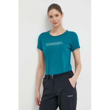 LA Sportiva tricou Outline femei, culoarea verde, G20733733