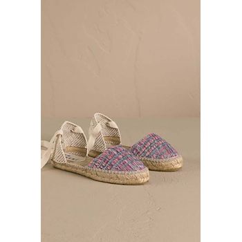 Manebi espadrile Flat Valenciana Espadrilles culoarea roz, G 0.6 P0