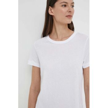 Marc O'Polo tricou din bumbac femei, culoarea alb ieftin