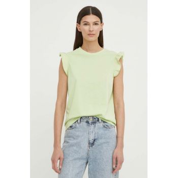 Marc O'Polo tricou din bumbac femei, culoarea verde