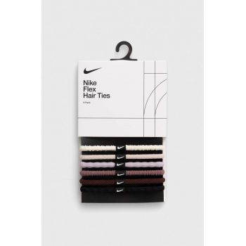 Nike bandă de păr 6-pack culoarea alb