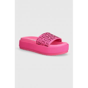 Steve Madden papuci Kora femei, culoarea roz, cu platforma, SM11003018