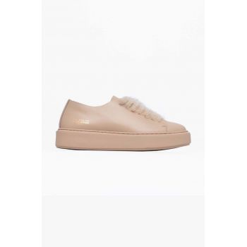 Vanda Novak sneakers din piele Grace culoarea bej