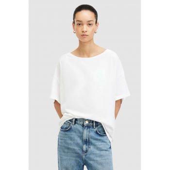 AllSaints tricou din bumbac LYDIA TEE femei, culoarea alb, W131JA