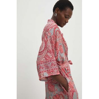 Answear Lab kimono culoarea roz, oversize, modelator ieftin