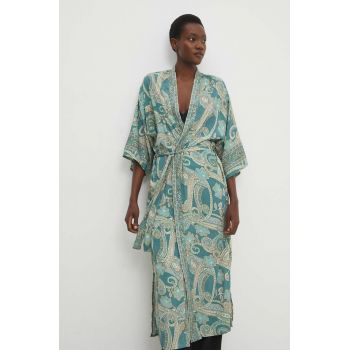 Answear Lab kimono culoarea verde, oversize, modelator ieftin