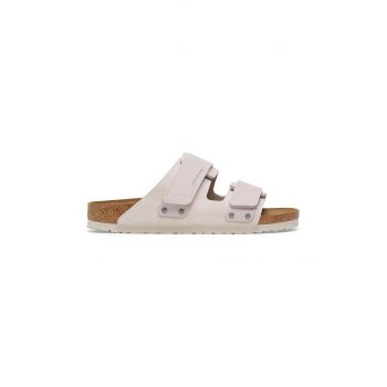 Birkenstock papuci din piele Uji femei, culoarea alb, 1024800 de firma originali