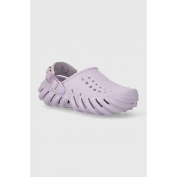 Crocs papuci X - (Echo) Clog femei, culoarea violet, 207937 de firma originali
