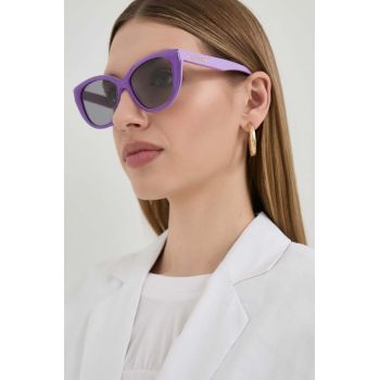 Gucci ochelari de soare femei, culoarea violet de firma originali