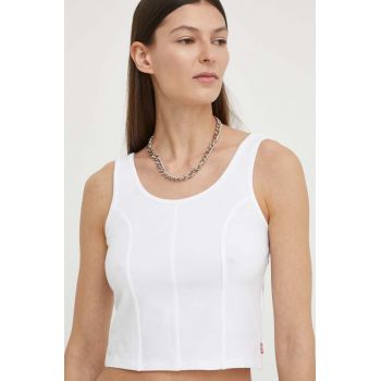 Levi's top femei, culoarea alb