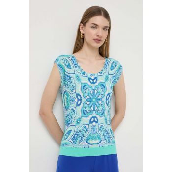 Luisa Spagnoli tricou femei, culoarea verde