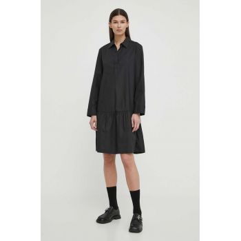 Marc O'Polo rochie culoarea negru, midi, oversize de firma originala