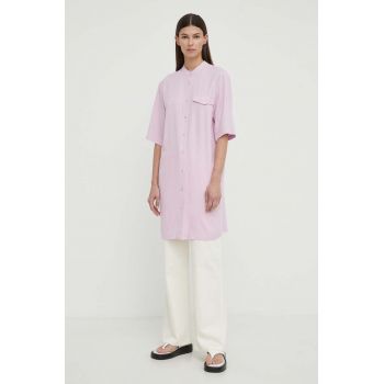 Marc O'Polo rochie culoarea roz, mini, oversize de firma originala