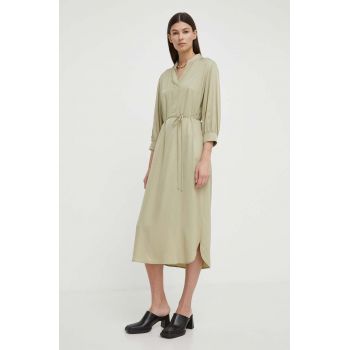 Marc O'Polo rochie culoarea verde, midi, oversize de firma originala