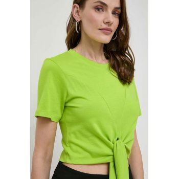 Silvian Heach tricou femei, culoarea verde