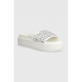 Steve Madden papuci Kora femei, culoarea alb, cu platforma, SM11003018 de firma originali