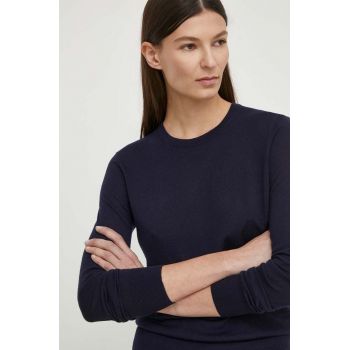 Theory pulover de lana femei, culoarea albastru marin, light de firma original