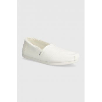 Toms espadrile Alpargata culoarea alb, 10020655