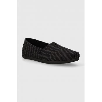 Toms espadrile Alpargata culoarea negru, 10020680