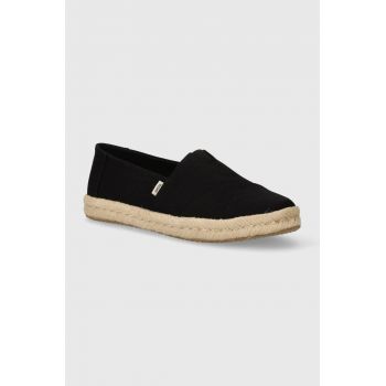 Toms espadrile Alpargata Rope 2.0 culoarea negru, 10020687