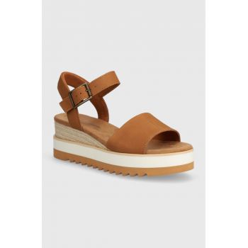 Toms sandale din nubuc Diana culoarea maro, 10019757 Toms sandale din nubuc Diana culoarea maro, 10019757