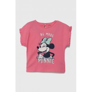 zippy tricou de bumbac pentru copii culoarea roz ieftin
