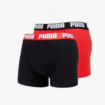 Puma 2 Pack Basic Boxers Red/ Black de firma originali