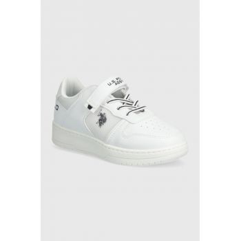 U.S. Polo Assn. sneakers pentru copii DENNY006 culoarea alb ieftini
