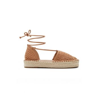 Espadrile cu aspect crosetat Picot