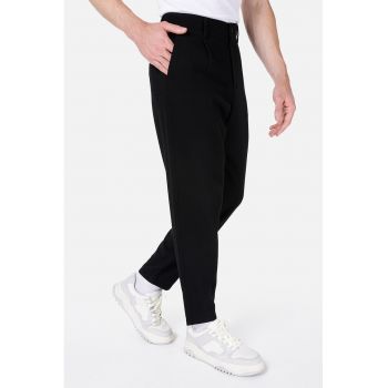 Pantaloni crop striati