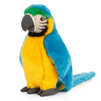 Papagal Macaw Albastru 24 cm - Jucarie de plus Living Nature de firma originala