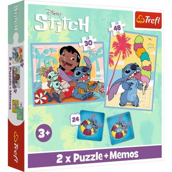Puzzle Trefl 2In1 Memo Moomin Disney Stitch Lilo