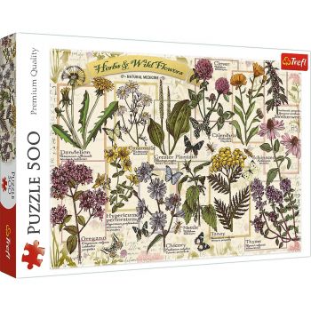 Puzzle Trefl 500 Plante Si Flori Salbatice