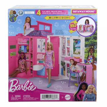Barbie Casa De Papusi Barbie Cu 4 Zone Pliabila