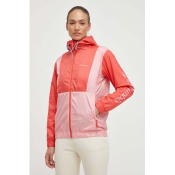 Columbia windbreaker TERREX Lily Basin culoarea roșu 2034931 ieftina